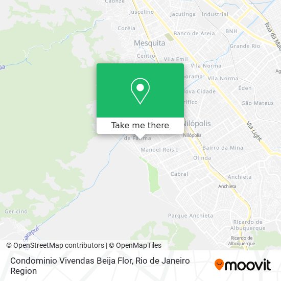 Condominio Vivendas Beija Flor map