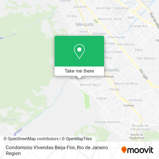 Condominio Vivendas Beija Flor map