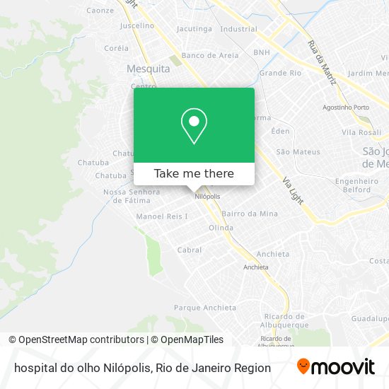 hospital do olho Nilópolis map