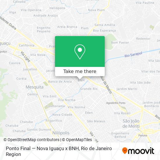 Ponto Final — Nova Iguaçu x BNH map