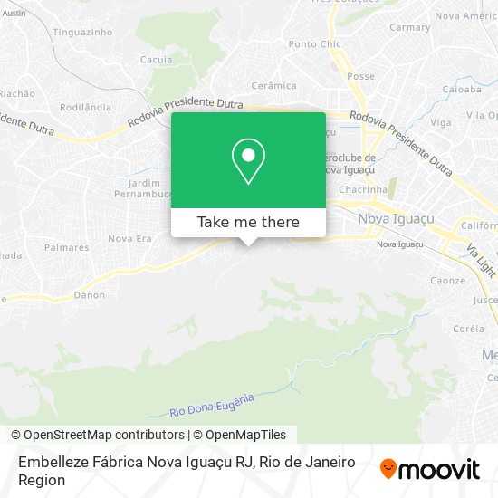 Embelleze Fábrica Nova Iguaçu RJ map