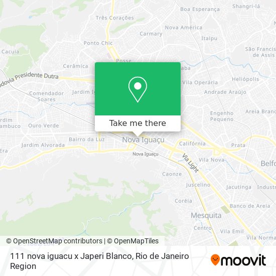 Mapa 111 nova iguacu x Japeri Blanco