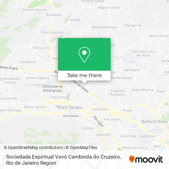 Sociedade Espiritual Vovó Cambinda do Cruzeiro map