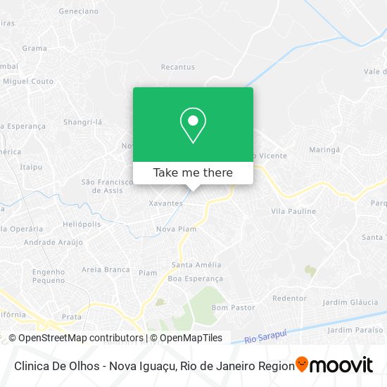 Clinica De Olhos - Nova Iguaçu map