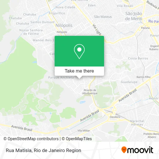 Rua Matisia map