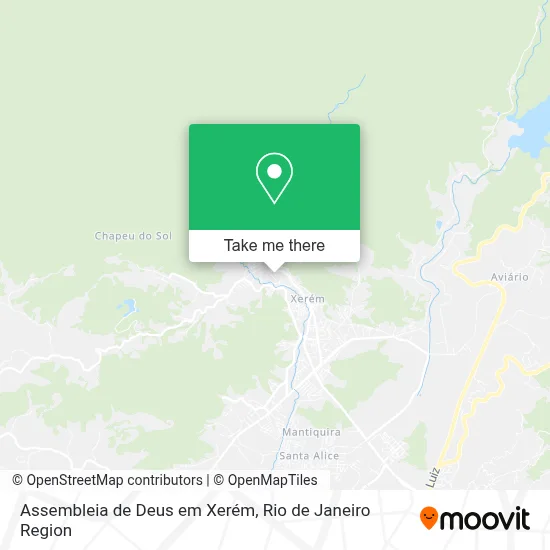 Assembleia de Deus em Xerém map