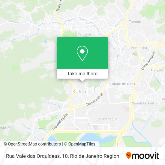 Rua Vale das Orquídeas, 10 map