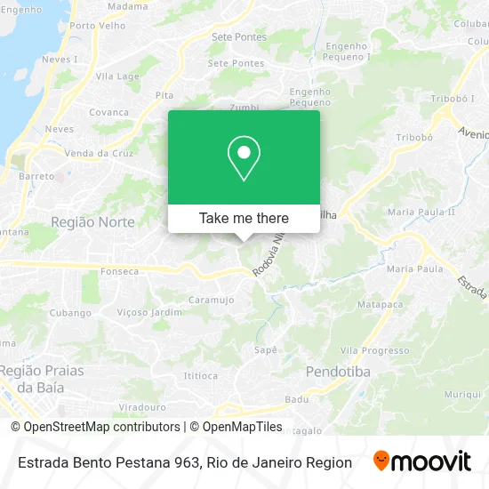 Estrada Bento Pestana 963 map