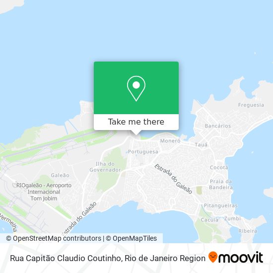 Mapa Rua Capitão Claudio Coutinho