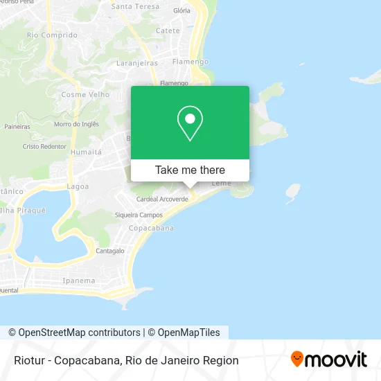 Riotur - Copacabana map