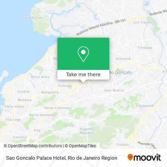 Sao Goncalo Palace Hotel map