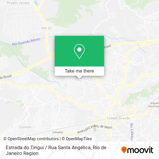 Estrada do Tingui / Rua Santa Angélica map