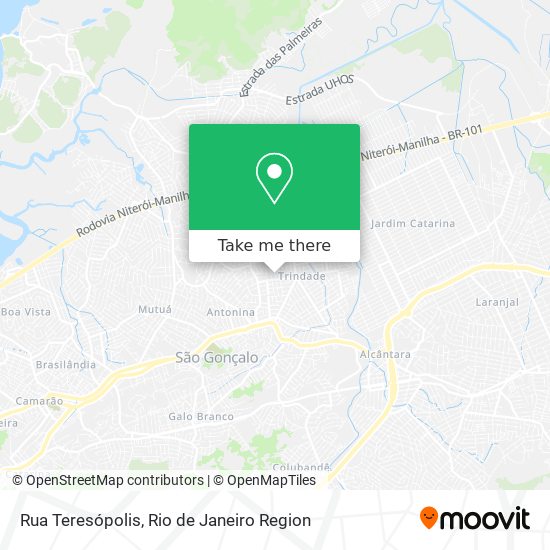 Mapa Rua Teresópolis