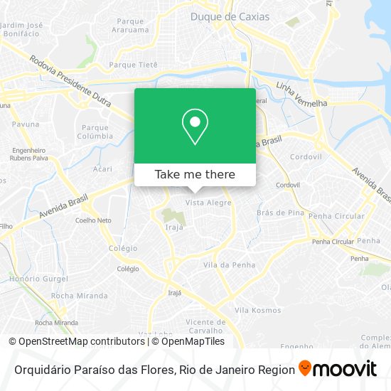 Orquidário Paraíso das Flores map