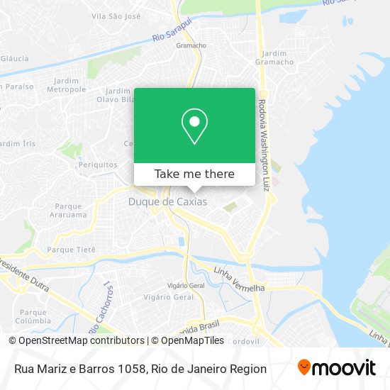 Mapa Rua Mariz e Barros 1058