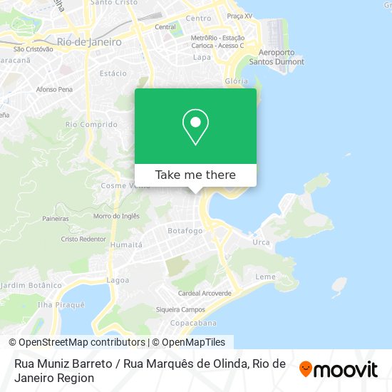 Mapa Rua Muniz Barreto / Rua Marquês de Olinda