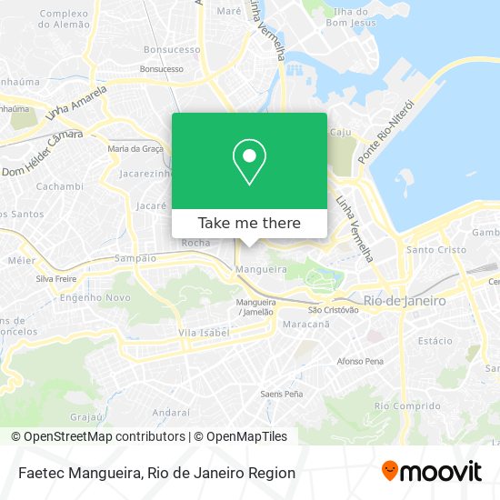 Mapa Faetec Mangueira