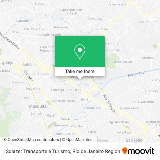 Solazer Transporte e Turismo map