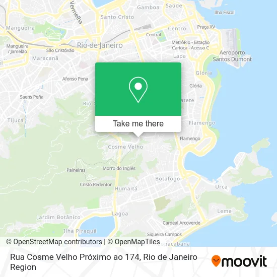 Rua Cosme Velho Próximo ao 174 map