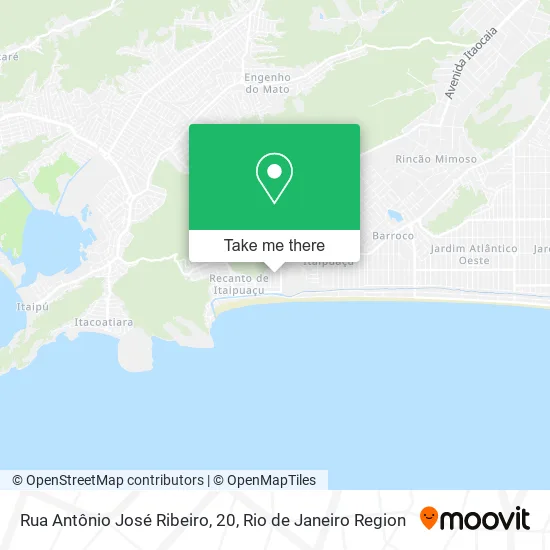 Rua Antônio José Ribeiro, 20 map