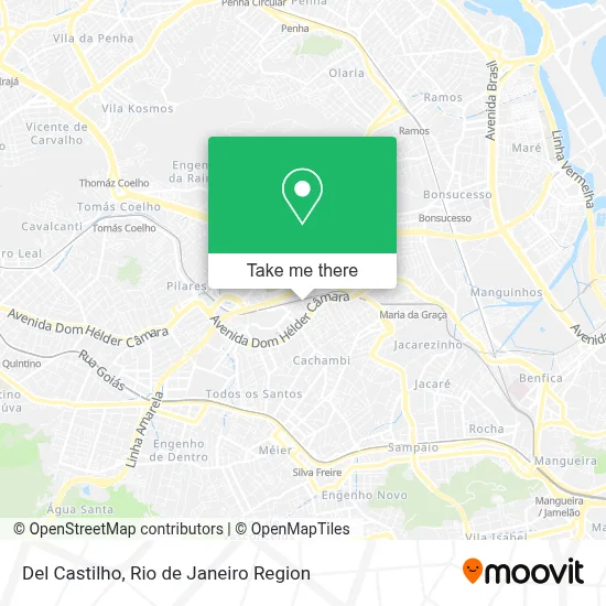 Del Castilho map