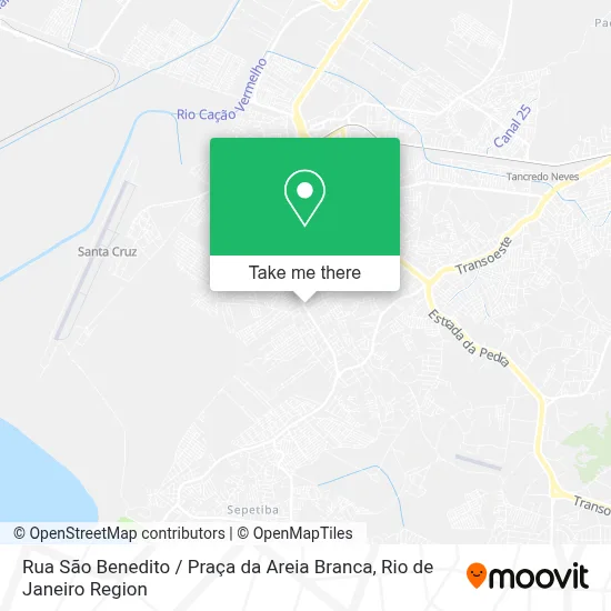 Rua São Benedito / Praça da Areia Branca map