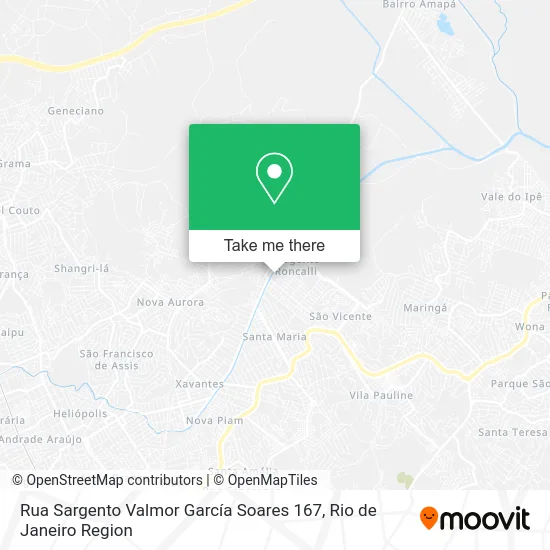 Rua Sargento Valmor García Soares 167 map