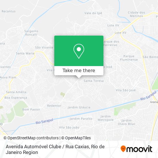 Avenida Automóvel Clube / Rua Caxias map