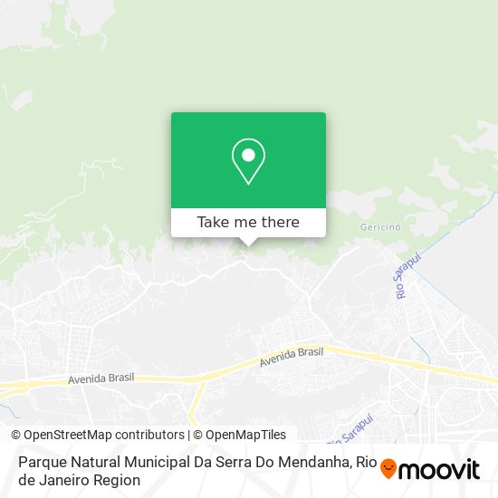 Parque Natural Municipal Da Serra Do Mendanha map