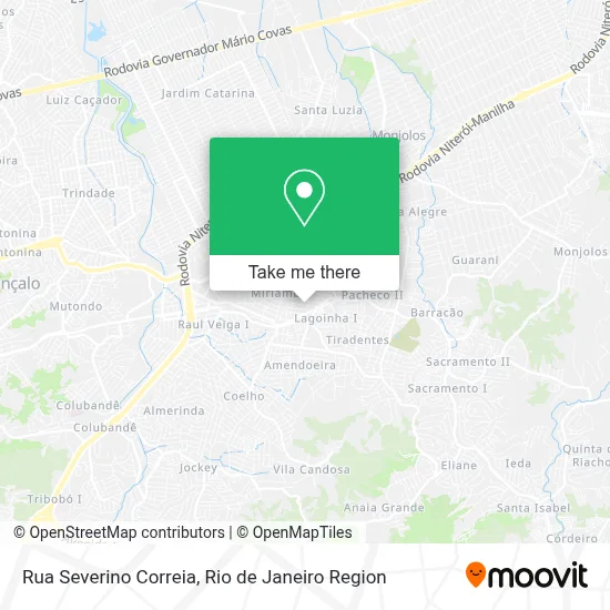 Rua Severino Correia map