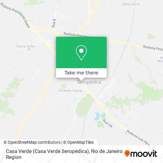 Mapa Casa Verde (Casa Verde Seropédica)