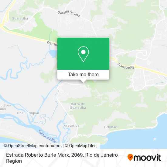 Estrada Roberto Burle Marx, 2069 map