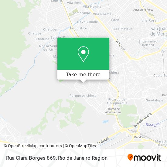 Rua Clara Borges 869 map