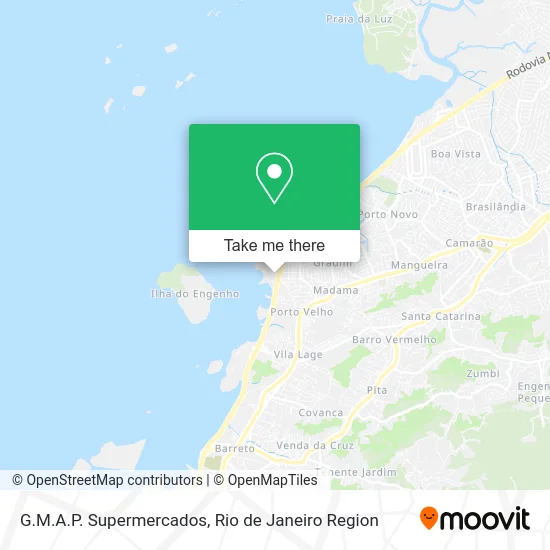 G.M.A.P. Supermercados map