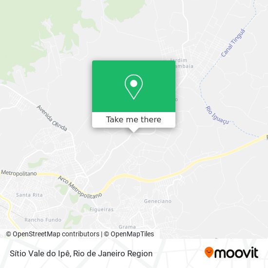 Sítio Vale do Ipê map