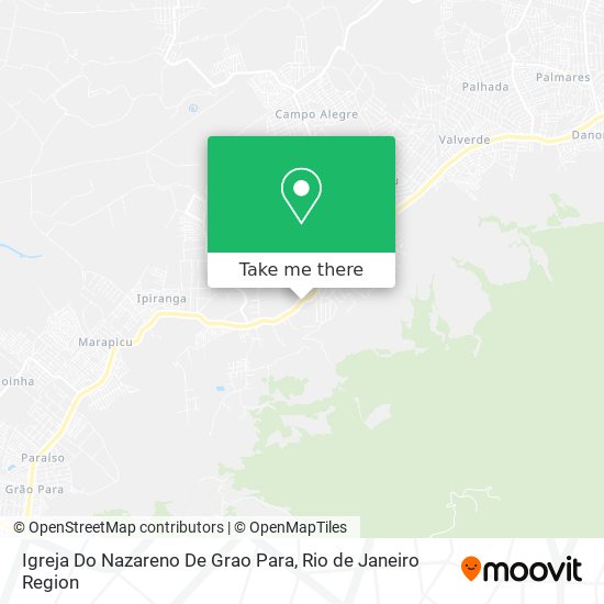 Igreja Do Nazareno De Grao Para map