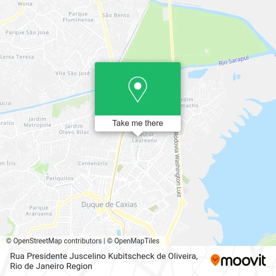 Rua Presidente Juscelino Kubitscheck de Oliveira map
