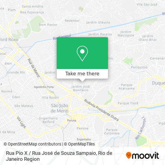 Rua Pio X / Rua José de Souza Sampaio map
