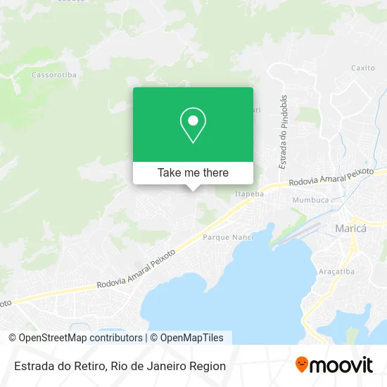 Estrada do Retiro map