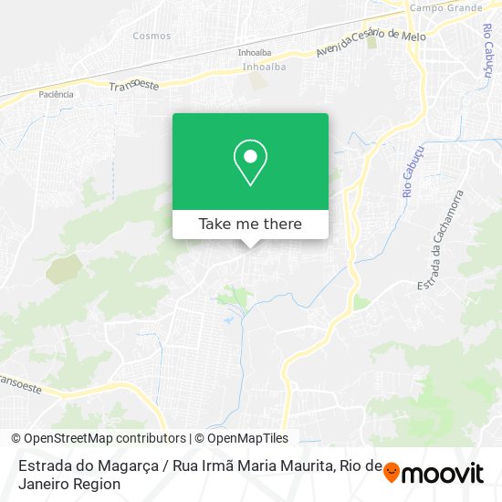 Estrada do Magarça / Rua Irmã Maria Maurita map