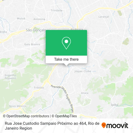 Rua Jose Custodio Sampaio Próximo ao 464 map