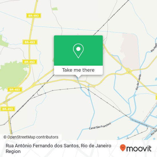 Rua Antônio Fernando dos Santos map