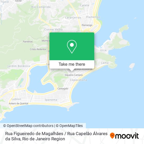 Mapa Rua Figueiredo de Magalhães / Rua Capelão Álvares da Silva