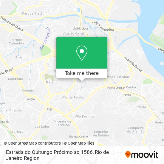 Estrada do Quitungo Próximo ao 1586 map