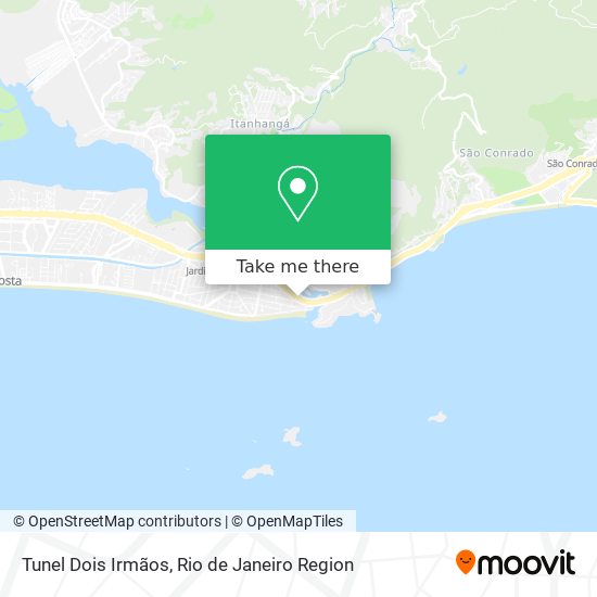 Mapa Tunel Dois Irmãos