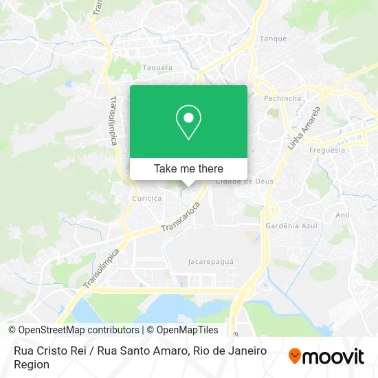 Rua Cristo Rei / Rua Santo Amaro map