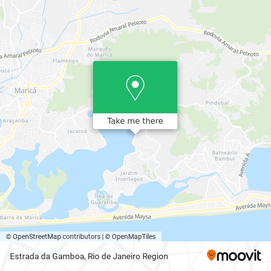 Estrada da Gamboa map