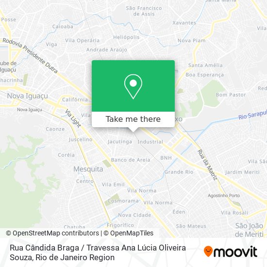 Rua Cândida Braga / Travessa Ana Lúcia Oliveira Souza map