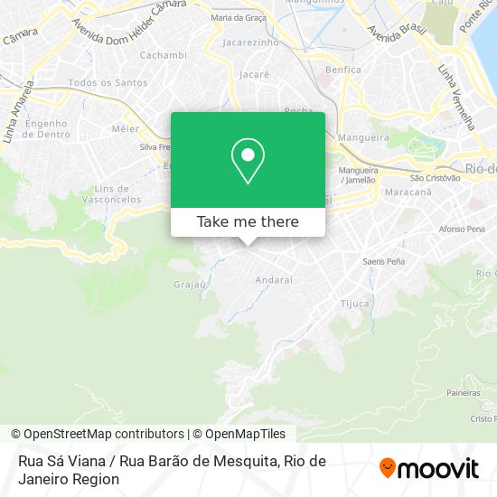 Mapa Rua Sá Viana / Rua Barão de Mesquita