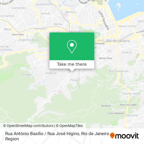 Mapa Rua Antônio Basílio / Rua José Higino